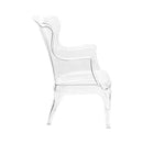 Chairs Lounge Chair - 28.3" X 30.5" X 38" Transparent Polycarbonate Chair HomeRoots