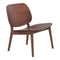 Chairs Lounge Chair Indoor - 25.8" X 23" X 28.5" 2 Pcs Walnut Lounge Chair HomeRoots