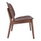 Chairs Lounge Chair Indoor - 25.8" X 23" X 28.5" 2 Pcs Walnut Lounge Chair HomeRoots
