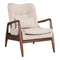 Chairs Lounge Chair Indoor - 30.3" X 33.5" X 32.7" Beige Bully Lounge Chair And Ottoman HomeRoots