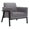 Chairs Lounge Chair Indoor - 31.1" X 29.7" X 32.7" Gray Cashmere Lounge Chair HomeRoots