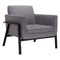 Chairs Lounge Chair Indoor - 31.1" X 29.7" X 32.7" Gray Cashmere Lounge Chair HomeRoots