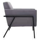 Chairs Lounge Chair Indoor - 31.1" X 29.7" X 32.7" Gray Cashmere Lounge Chair HomeRoots