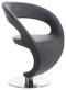 Chairs Lounge Chair Indoor - 32" Grey Fabric, Polyester, and Wool Lounge Chair HomeRoots