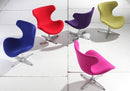 Chairs Lounge Chair Indoor - 33" Purple Fabric, Polyester, and Wool Lounge Chair HomeRoots