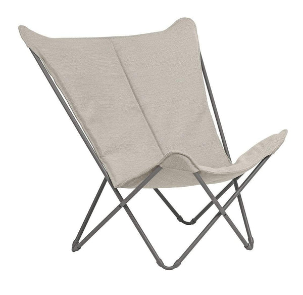 Chairs Lounge Chair Indoor Lounge Chair Titane Steel Frame Latte Hedona Fabric 565 HomeRoots