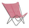 Chairs Lounge Chair Indoor - Lounge Chair - Titane Steel Frame - Orchid Hedona Fabric HomeRoots