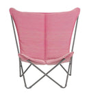 Chairs Lounge Chair Indoor - Lounge Chair - Titane Steel Frame - Orchid Hedona Fabric HomeRoots