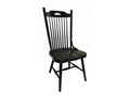 Chairs Modern Chair - 21" X 23.625" X 42" Black Hardwood Side Chair HomeRoots