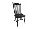 Chairs Modern Chair - 21" X 23.625" X 42" Black Hardwood Side Chair HomeRoots