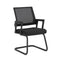 Chairs Modern Chair - 22.01" X 22.52" X 34.02" Black Fabric/Mesh Visitor Chair HomeRoots