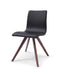 Chairs Modern Dining Chairs - 21" X 21" X 33" Black Faux Leather / Metal Dining Chair HomeRoots