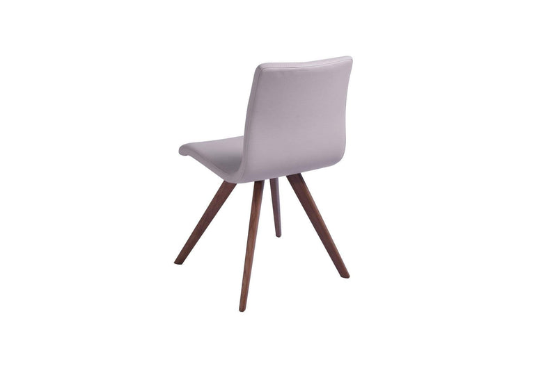 Chairs Modern Dining Chairs - 21" X 21" X 33" Taupe Faux Leather / Metal Dining Chair HomeRoots