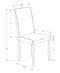 Chairs Modern Dining Chairs - 44'.5" x 35'.5" x 72" Ivory, Foam, Solid Wood, Leather-Look - Dining Chairs 2pcs HomeRoots