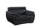 Chairs Modern Leather Chair - 32-38" Captivating Black Leather Chair HomeRoots
