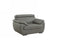 Chairs Modern Leather Chair - 32-38" Captivating Grey Leather Chair HomeRoots