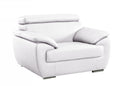 Chairs Modern Leather Chair - 32-38" Captivating White Leather Chair HomeRoots