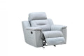 Chairs Modern Leather Chair - 41" Fascinating Grey Leather Chair HomeRoots