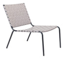 Chairs Modern Lounge Chair - 26.4" x 35.8" x 31.5" Light Gray, PVC, Steel, Lounge Chair HomeRoots