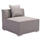 Chairs Modern Lounge Chair - 29.5" X 34.6" X 25.4" Middle Gray Chair HomeRoots