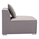 Chairs Modern Lounge Chair - 29.5" X 34.6" X 25.4" Middle Gray Chair HomeRoots