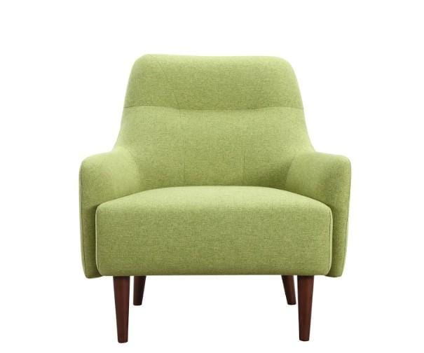 Chairs Modern Lounge Chair - 33" X 31" X 35" Green Polyester Chair HomeRoots