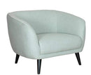 Chairs Modern Lounge Chair - 35" X 34" X 32" Mint Polyester Chair HomeRoots