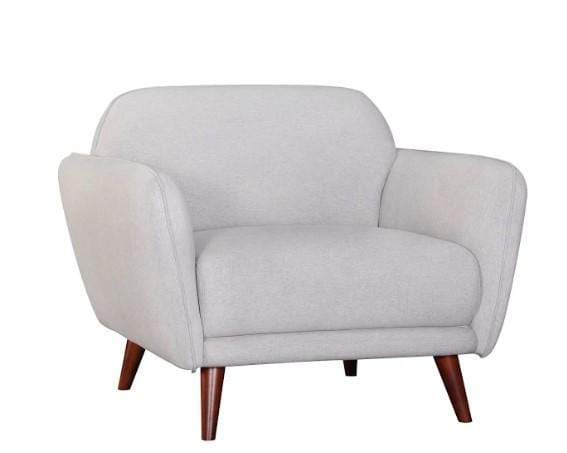 Chairs Modern Lounge Chair - 39" X 35" X 33" Light Gray Polyester Chair HomeRoots