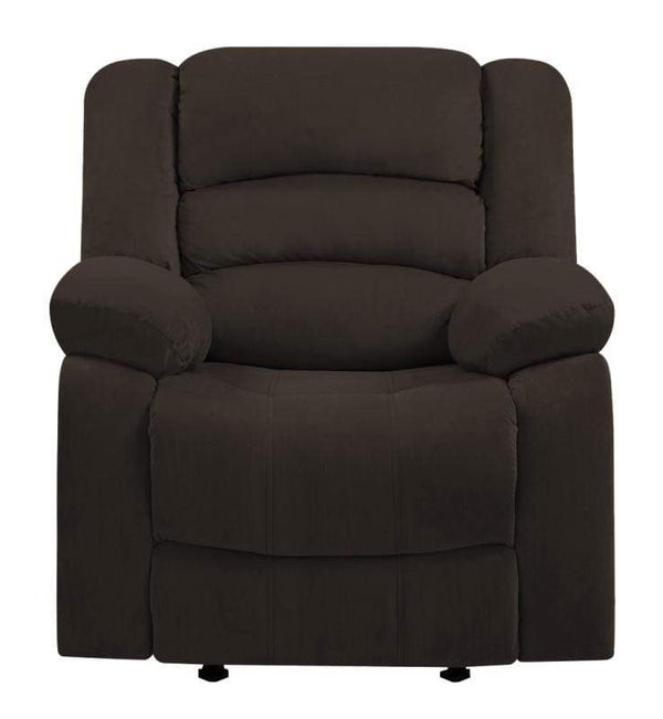 Chairs Modern Lounge Chair - 40" Contemporary Brown Fabric Chair HomeRoots