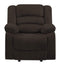 Chairs Modern Lounge Chair - 40" Contemporary Brown Fabric Chair HomeRoots