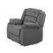 Chairs Modern Lounge Chair - 40" Contemporary Grey Fabric Chair HomeRoots