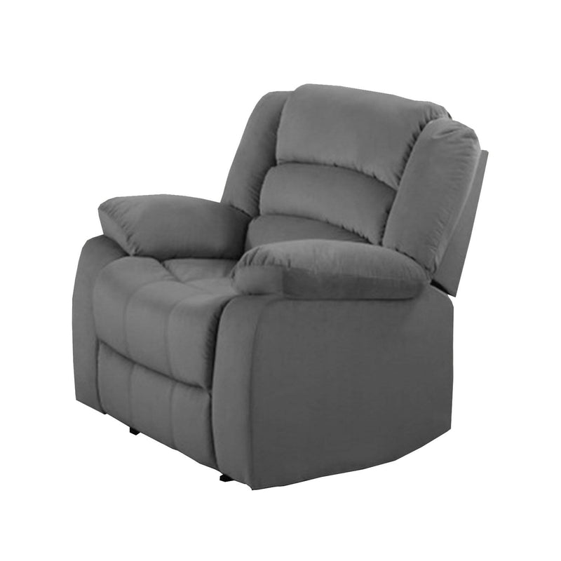 Chairs Modern Lounge Chair - 40" Contemporary Grey Fabric Chair HomeRoots