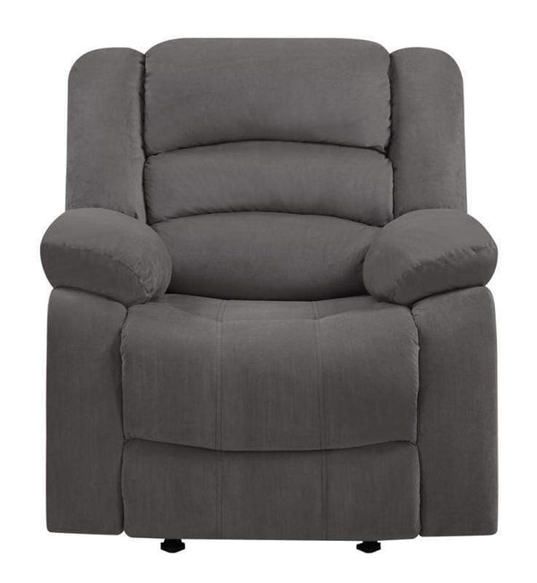 Chairs Modern Lounge Chair - 40" Contemporary Grey Fabric Chair HomeRoots