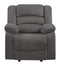 Chairs Modern Lounge Chair - 40" Contemporary Grey Fabric Chair HomeRoots