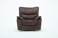Chairs Modern Lounge Chair - 40" Elegant Dark Brown Fabric Chair HomeRoots