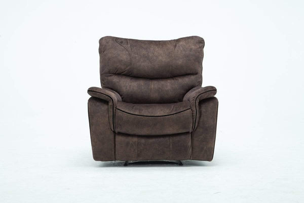 Chairs Modern Lounge Chair - 40" Elegant Dark Brown Fabric Chair HomeRoots