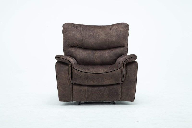 Chairs Modern Lounge Chair - 40" Elegant Dark Brown Fabric Chair HomeRoots