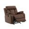 Chairs Modern Lounge Chair - 40" Modern Brown Fabric Chair HomeRoots
