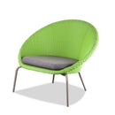 Chairs Modern Lounge Chair - 40" X 31" X 35" Green Wicker Chair HomeRoots