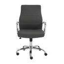 Chairs Modern Office Chair - 23.23" X 24.41" X 38.98" Low Back Office Chair in Gray with Chromed Steel Base HomeRoots