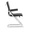 Chairs Office Chair - 19" X 22" X 35" 2 Pcs Black Leatherette Conference Chair HomeRoots