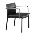 Chairs Office Chair - 24" X 22" X 28" 2 Pcs Black Leatherette Conference Chair HomeRoots