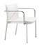 Chairs Office Chair - 24" x 22" x 28" White, Leatherette, Chromed Steel, Conference Chair - Set of 2 HomeRoots