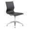Chairs Office Chair - 26" X 26" X 36" Black Leatherette Conference Chair HomeRoots