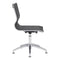 Chairs Office Chair - 26" X 26" X 36" Black Leatherette Conference Chair HomeRoots