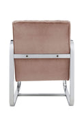 Chairs Pink Accent Chair - 24" X 31" X 34" Pink Accent Chair HomeRoots