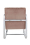 Chairs Pink Accent Chair - 24" X 31" X 34" Pink Accent Chair HomeRoots