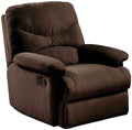 Chairs Recliner Chair - 34'.65" X 35'.04" X 39'.76" Chocolate Upholstered Motion Recliner HomeRoots