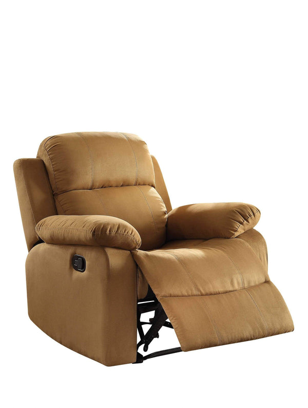 Chairs Recliner Chair - 36" X 36" X 41" Brown Microfiber Recliner HomeRoots