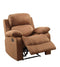 Chairs Recliner Chair - 36" X 36" X 41" Chocolate Microfiber Recliner HomeRoots